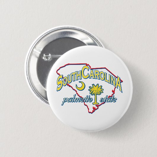 South Carolina Ronde Button 5,7 Cm (Voorkant /achterkant)