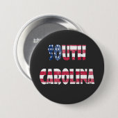 South Carolina Ronde Button 7,6 Cm (Voorkant /achterkant)