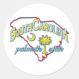 South Carolina Ronde Sticker