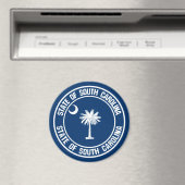 South Carolina Round Emblem Magneet (Insitu (Vaatwasser))