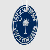 South Carolina Round Emblem Ornament (voorkant)