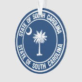 South Carolina Round Emblem Ornament (voorkant)