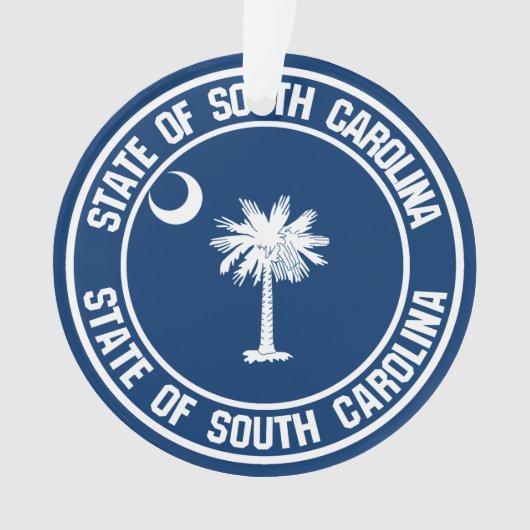 South Carolina Round Emblem Ornament (voorkant)