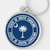 South Carolina Round Emblem Sleutelhanger (Voorkant)