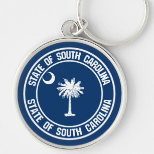 South Carolina Round Emblem Sleutelhanger