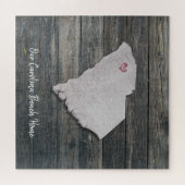 South Carolina Rustic State Puzzle Legpuzzel (Horizontaal)