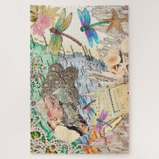 South Carolina Salt Marsh Digital Collage Legpuzzel (Verticaal)