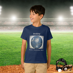 South Carolina SC Born Sports Baseball Kinder T-shirt