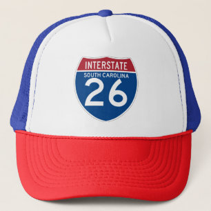 South Carolina SC I-26 Interstate Highway Shield - Trucker Pet