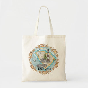 South Carolina Shells vuurtoren Tote Bag