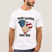 South Carolina staat vogel t-shirt middelvinger (Voorkant)