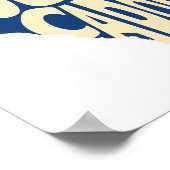 South Carolina, staatsnaam Word Art Yellow Poster (Hoek)