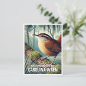 South Carolina State Bird Carolina Wren Briefkaart (Staand voorkant)