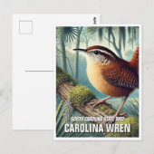 South Carolina State Bird Carolina Wren Briefkaart (Voorkant / Achterkant)