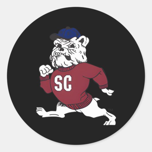 South Carolina State Bulldogs linkerborst Ronde Sticker (Voorkant)