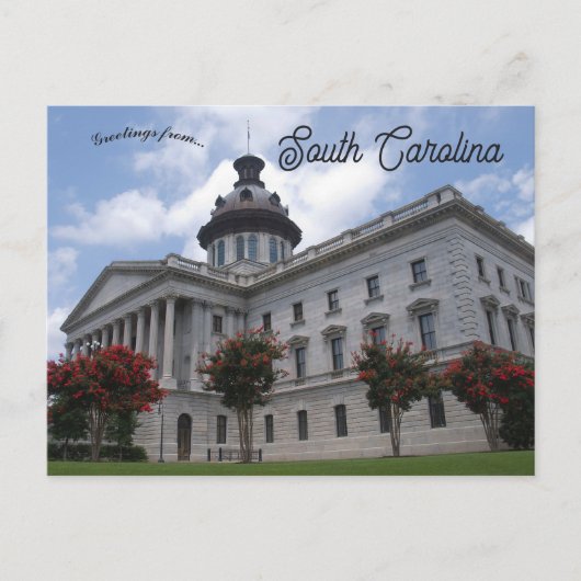 South Carolina State Capitol Briefkaart (Voorkant)