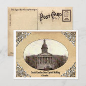 South Carolina State Capitol Building Old Briefkaa Briefkaart (Voorkant / Achterkant)