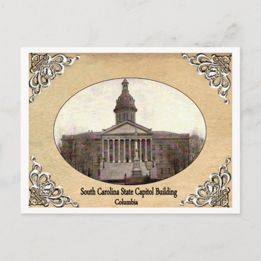 South Carolina State Capitol Building Old Briefkaa Briefkaart (Voorkant)