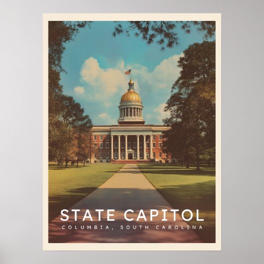 South Carolina State Capitol Columbia Poster (Voorkant)