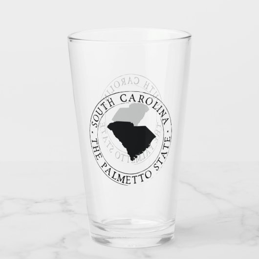 South Carolina State Drink Glass Glas (Achterkant)