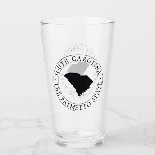 South Carolina State Drink Glass Glas (Voorkant)