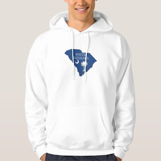 South Carolina State Flag and Map children's Hoodie (Voorkant)