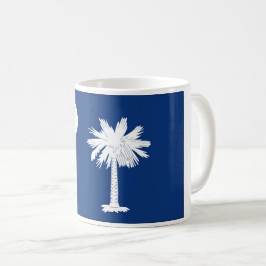 South Carolina State Flag Coffee Cup Mok (Voorkant rechts)