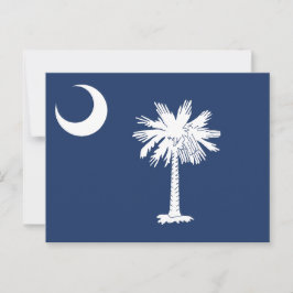 South Carolina State Flag Crescent Moon Briefkaart