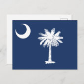 South Carolina State Flag Crescent Moon Briefkaart (Voorkant / Achterkant)