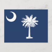 South Carolina State Flag Crescent Moon Briefkaart (Voorkant)