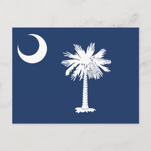 South Carolina State Flag Crescent Moon Briefkaart (Voorkant)