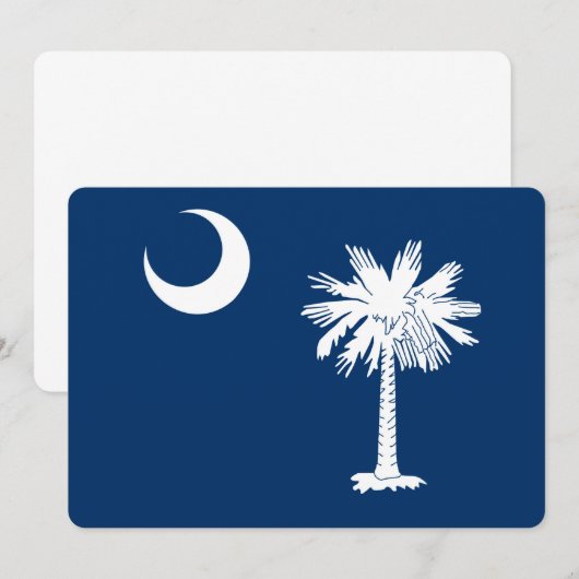 South Carolina State Flag Decor (Voorkant / Achterkant)