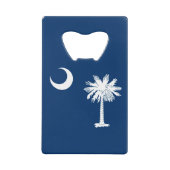 South Carolina State Flag Decor Creditkaart Flessenopener (Voorkant)