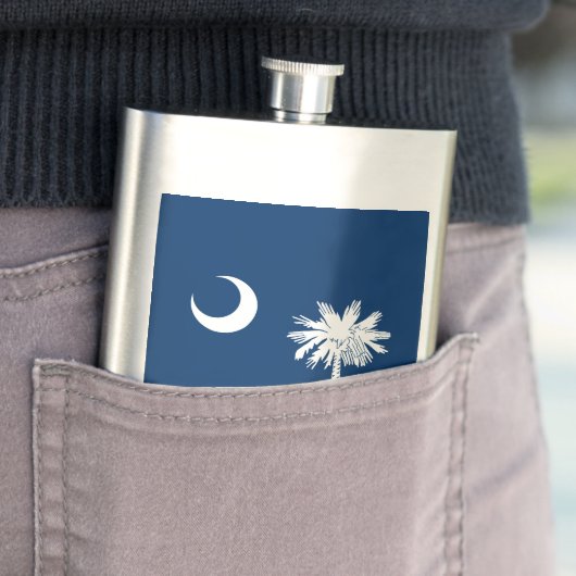 South Carolina State Flag Decor Heupfles (Voorbeeld)