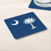 South Carolina State Flag Decor Kartonnen Onderzetters (Schuin)