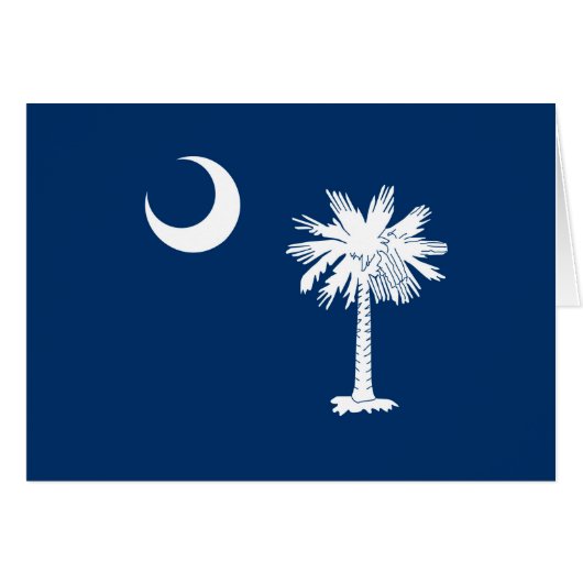 South Carolina State Flag Design Accent (Voorkant Horizontaal)