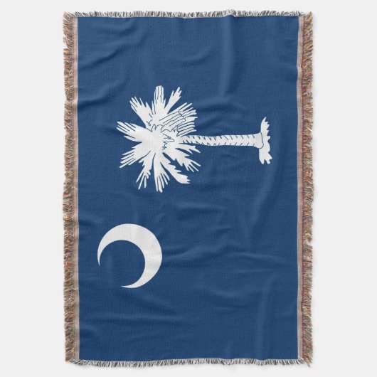 South Carolina State Flag Design Accent Deken (Voorkant Verticaal)