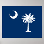 South Carolina State Flag Design Accent Poster (Voorkant)