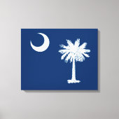 South Carolina State Flag Design Decor Canvas Afdruk (Voorkant)