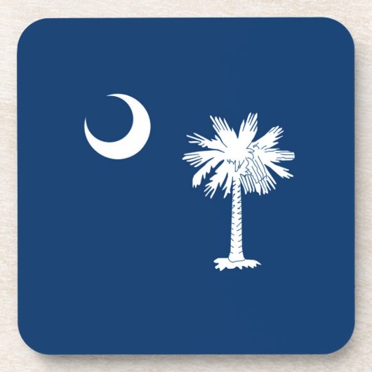 South Carolina State Flag Design Decor Drankjes Onderzetter (Voorkant)