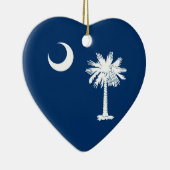 South Carolina State Flag Design Decor Keramisch Ornament (Rechts)