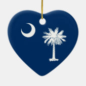 South Carolina State Flag Design Decor Keramisch Ornament (Achterkant)
