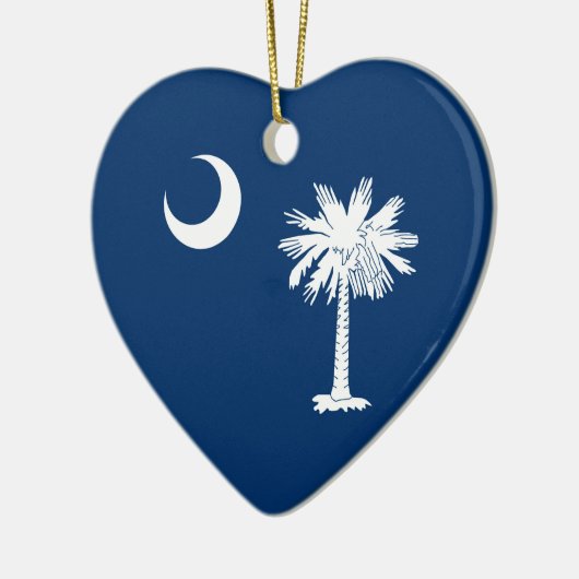 South Carolina State Flag Design Decor Keramisch Ornament (Links)