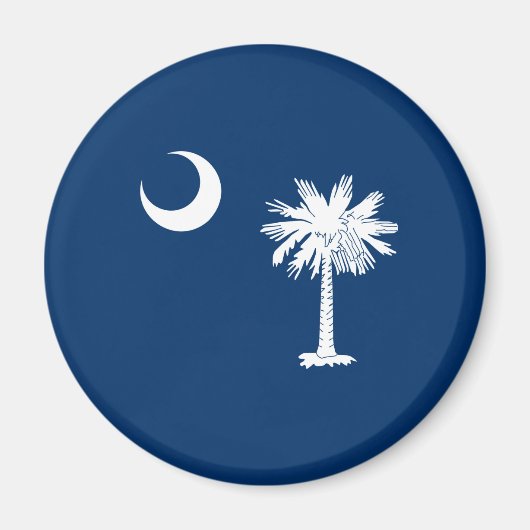 South Carolina State Flag Design Decor Magneet (Voorkant)