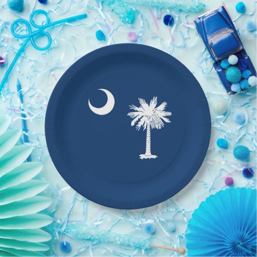 South Carolina State Flag Design Decor Papieren Bordje (Feest)