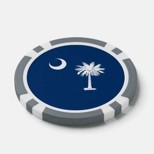 South Carolina State Flag Design Decor Pokerchips (Enkel)