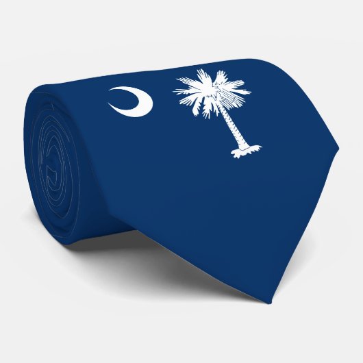 South Carolina State Flag Design Decor Stropdas (Opgerold)