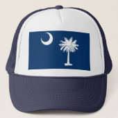 South Carolina State Flag Design Decor Trucker Pet (Voorkant)