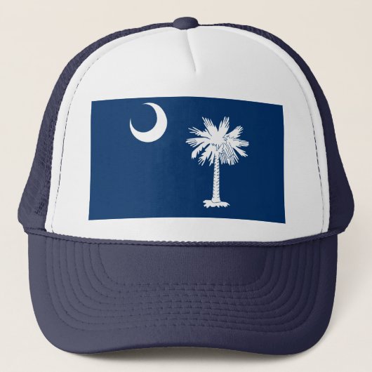 South Carolina State Flag Design Decor Trucker Pet (Voorkant)