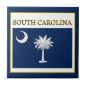 South Carolina State Flag Design Tegel Tegeltje (Voorkant)